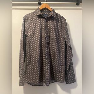 Stitch Note 100 % Egyptian Cotton Button Down Shirt SZ M